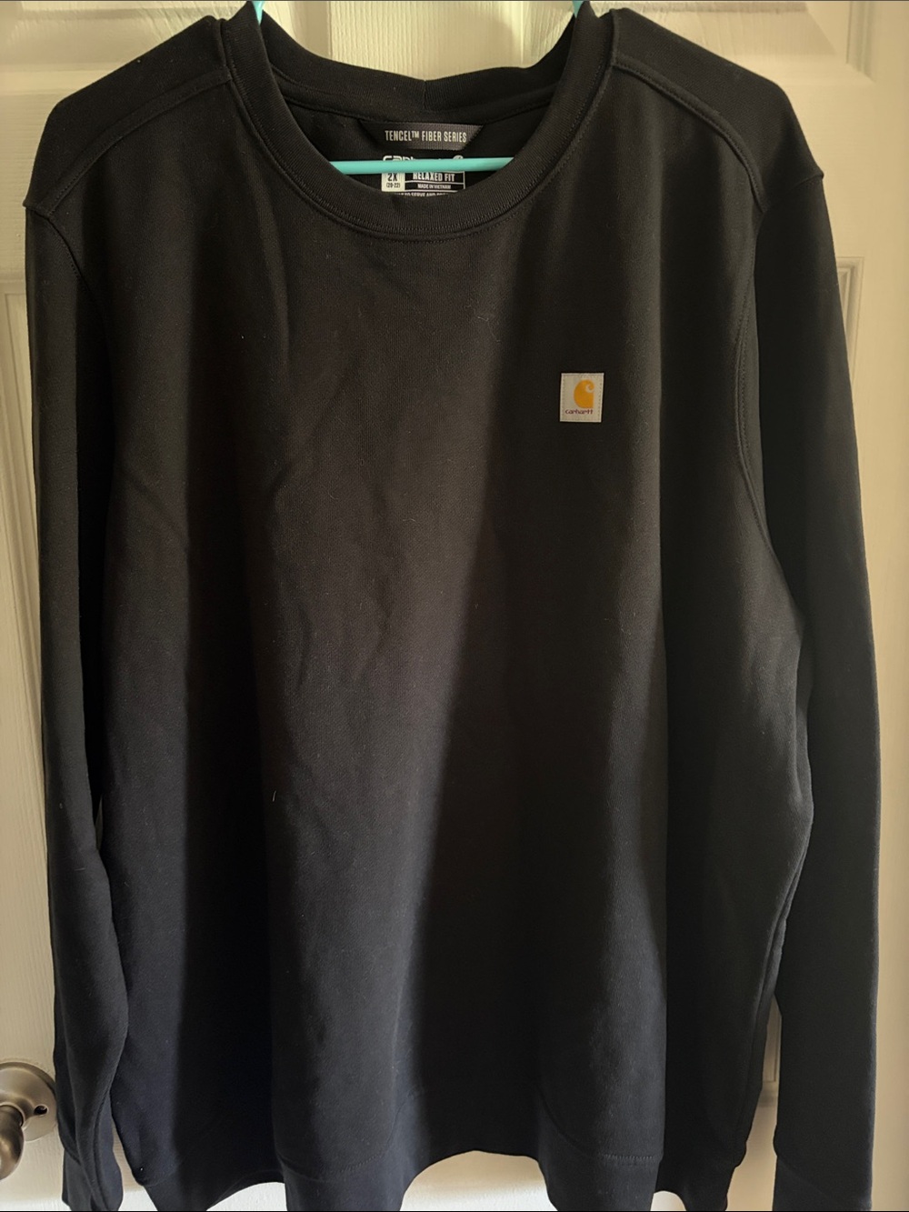 Carhartt Black Crewneck Sweatshirt with Chest Logo